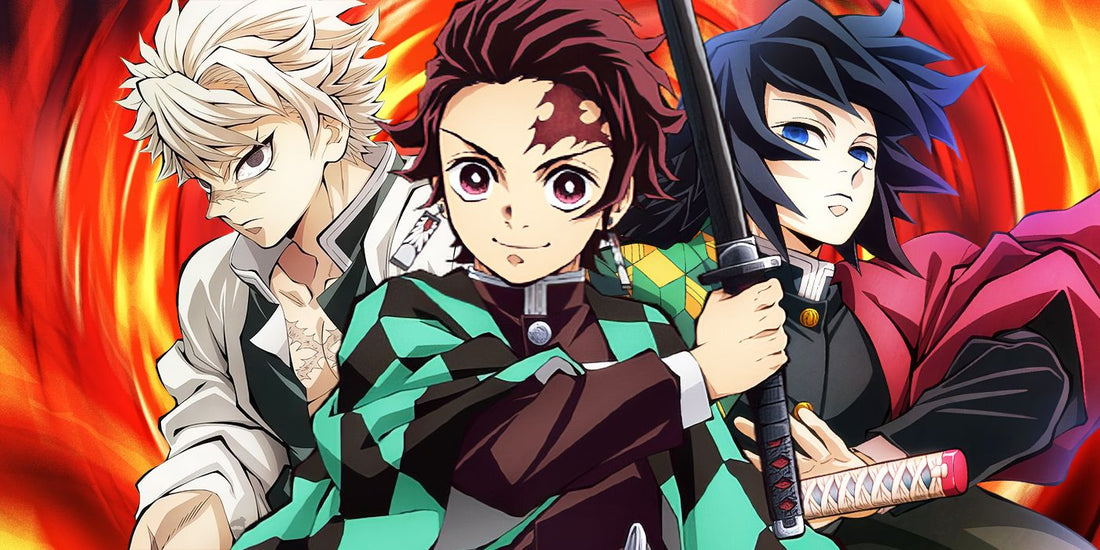 Demon slayer art with tanjiro, sanemi, and Giyu