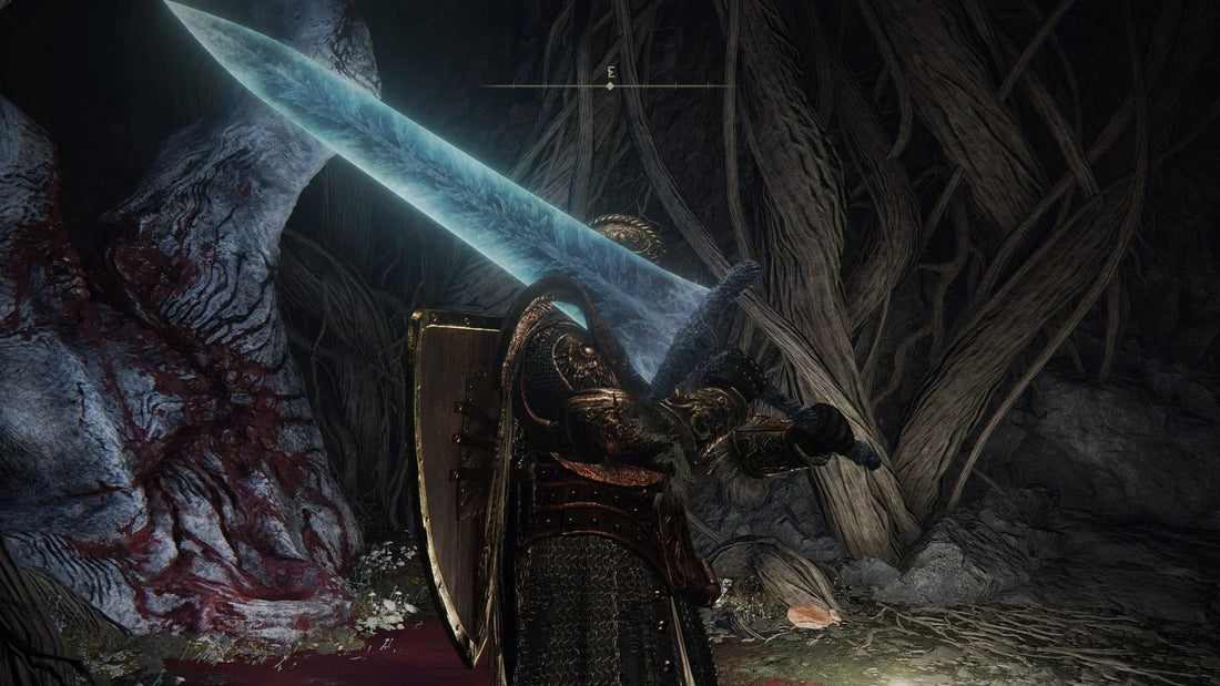 player holding the darkmoon greatsword