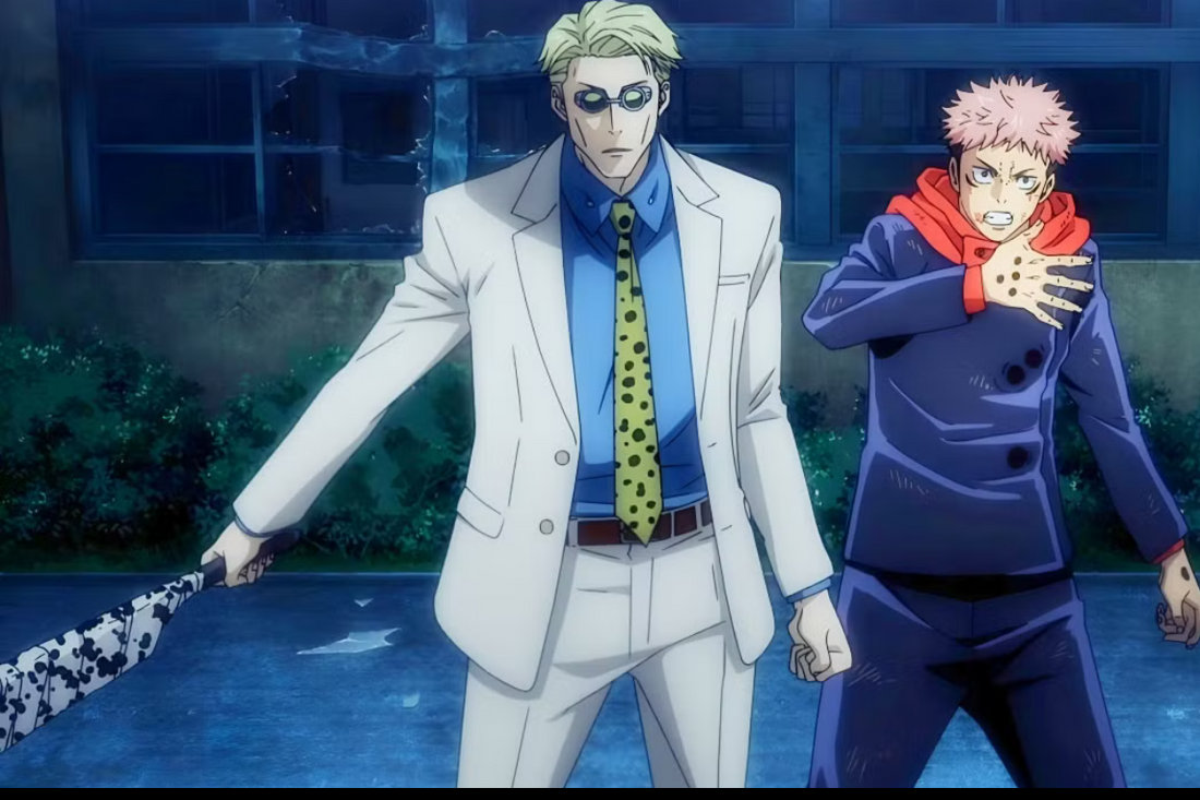 Nanami holding his weapon