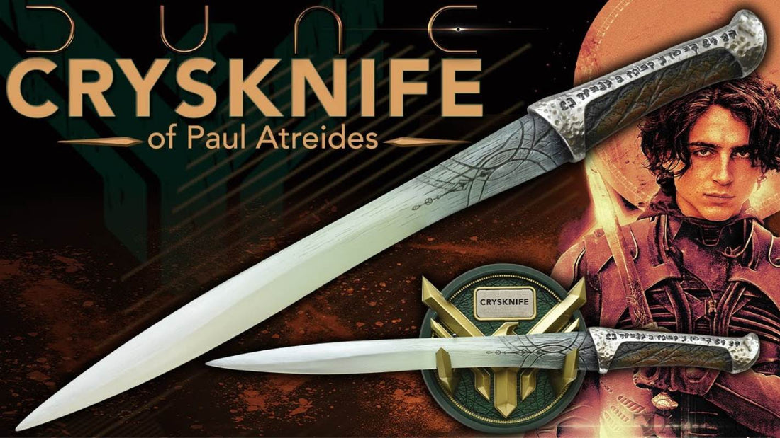Dune crysknife displayed on poster