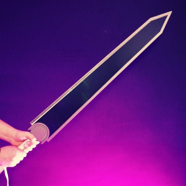 48" Black & White Dragon Slayer - Dark Fantasy (Metal)
