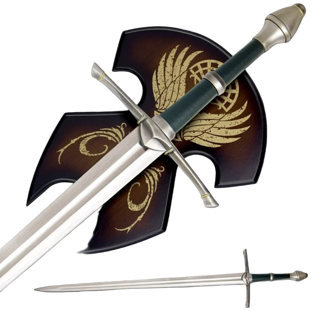 Mysterious Ranger Sword With Plaque - Lord of the Rings display image