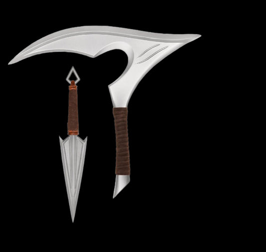 Akali Kama and Kunai Set - League of Legends (Metal)