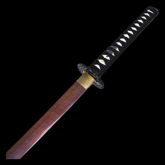 Mahogany Damascus Katana