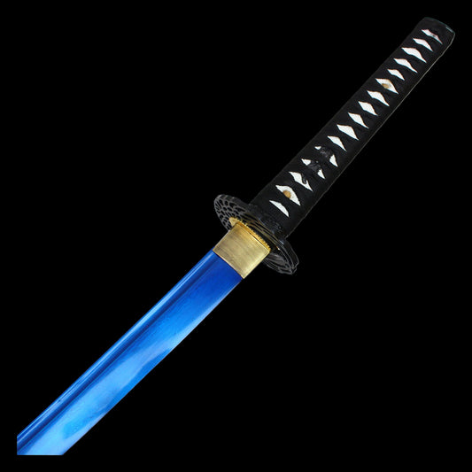 Blue Damascus Katana