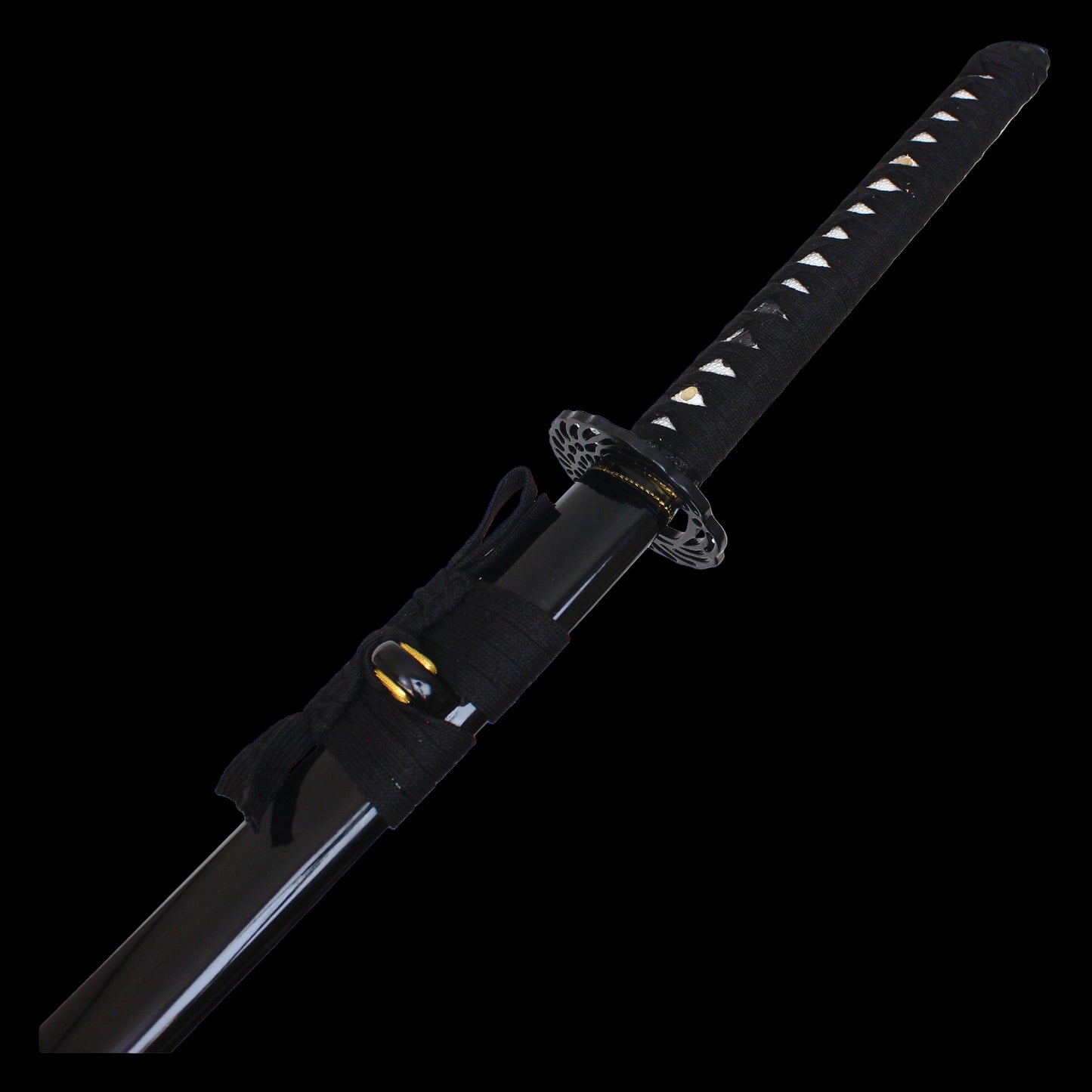 Red Damascus Katana with sheath