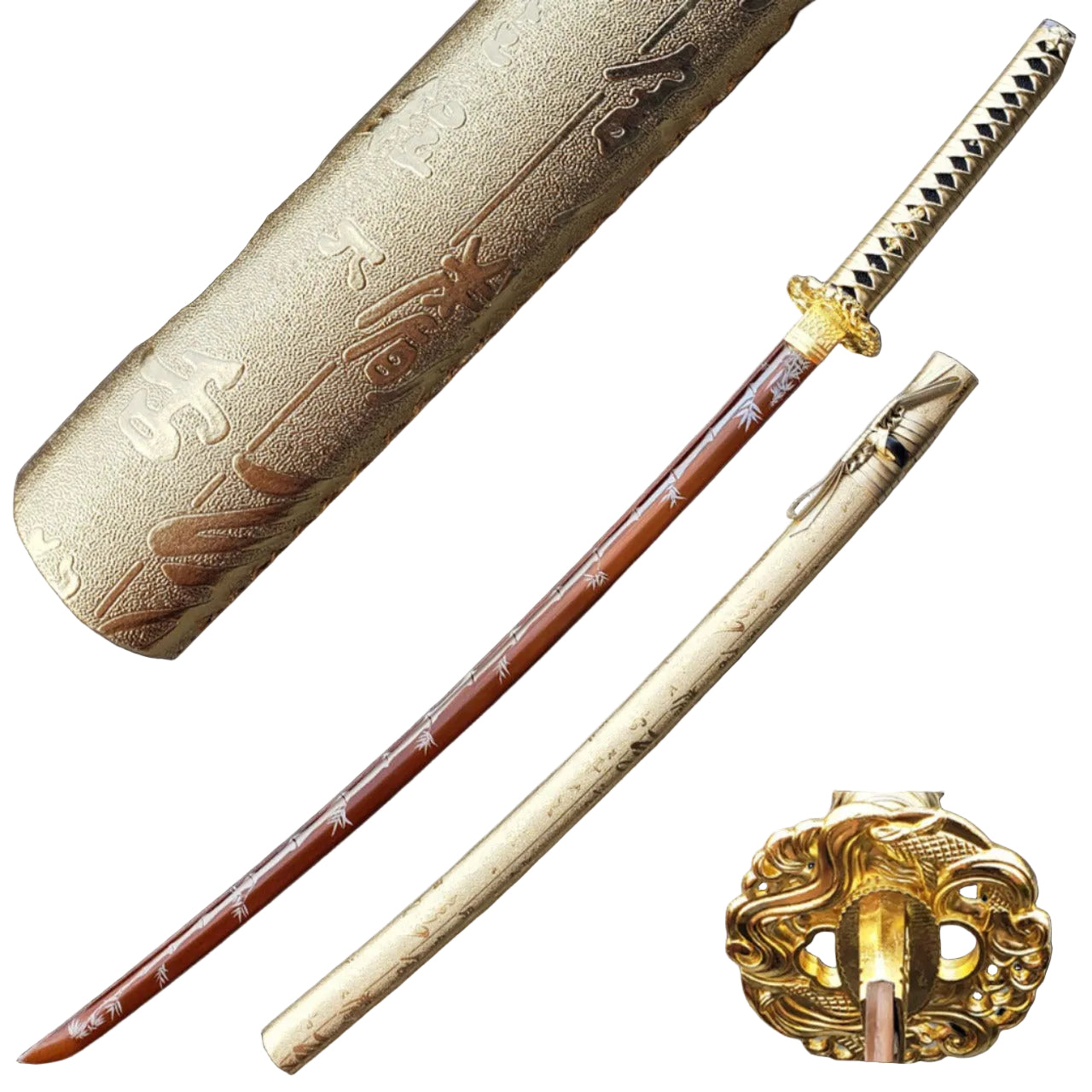 Battle-Ready Golden Monarch's Katana display image