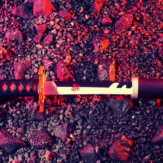 Tanjiro's Flaming Katana - Demon Slayer (Metal)