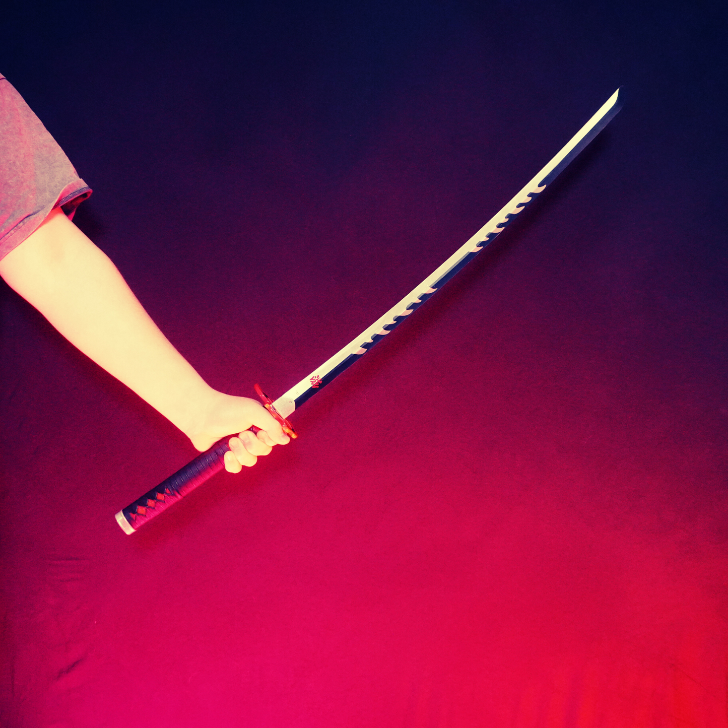 Tanjiro's Flaming Katana - Demon Slayer (Metal)