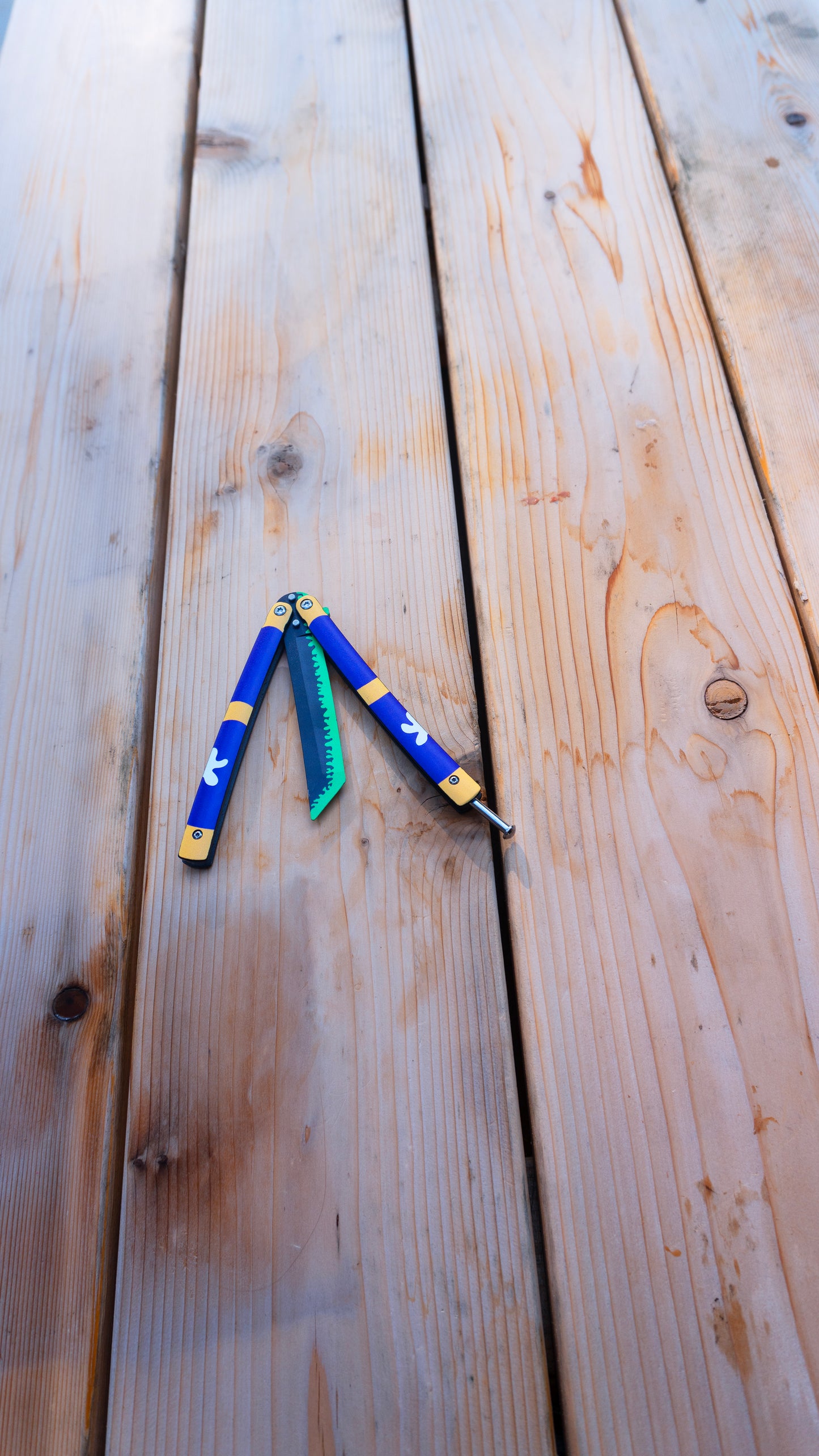Roronoa Zoro's Purple Enma Butterfly Knife - One Piece (Metal)