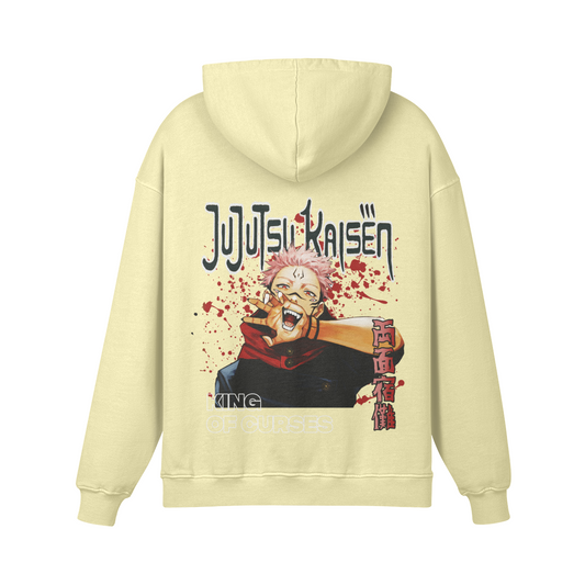 The King of Curses Sukuna Stone Wash Hoodie - Jujutsu Kaisen