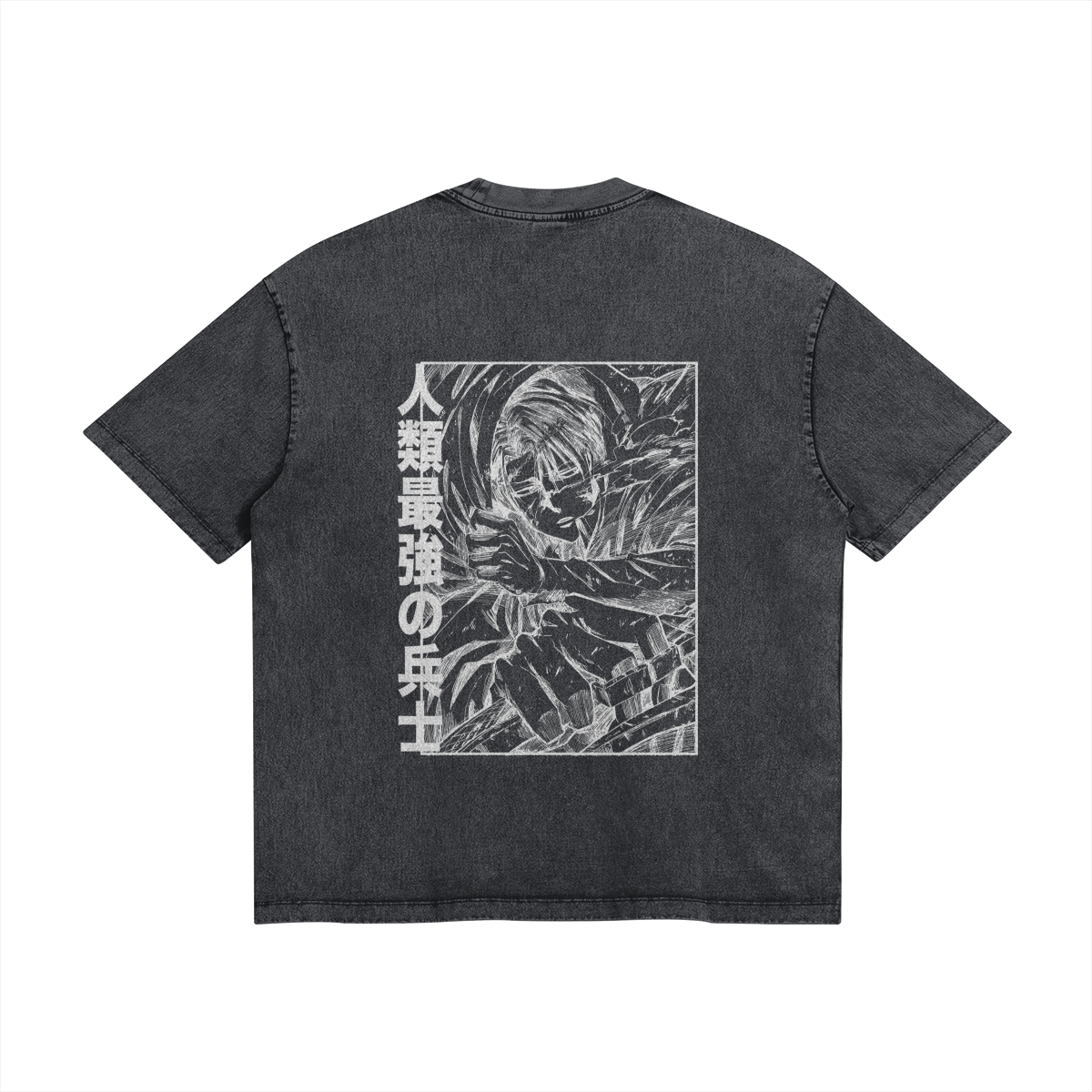 Levi Ackerman Stone Wash T-Shirt - Attack on Titan