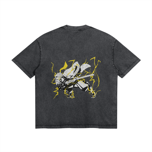 Zenitsu Agatsuma Thunderclap Stone Wash T-Shirt - Demon Slayer