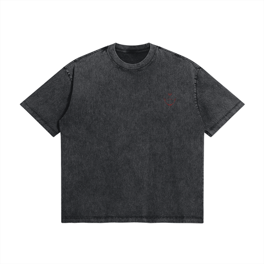 Sukuna Minimalist Stone Wash T-Shirt - Jujutsu Kaisen