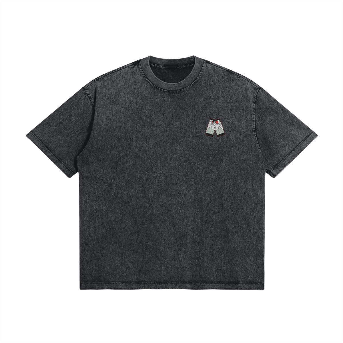 Tanjiro Kamado Hinokami Kagura Stone Wash T-Shirt - Demon Slayer
