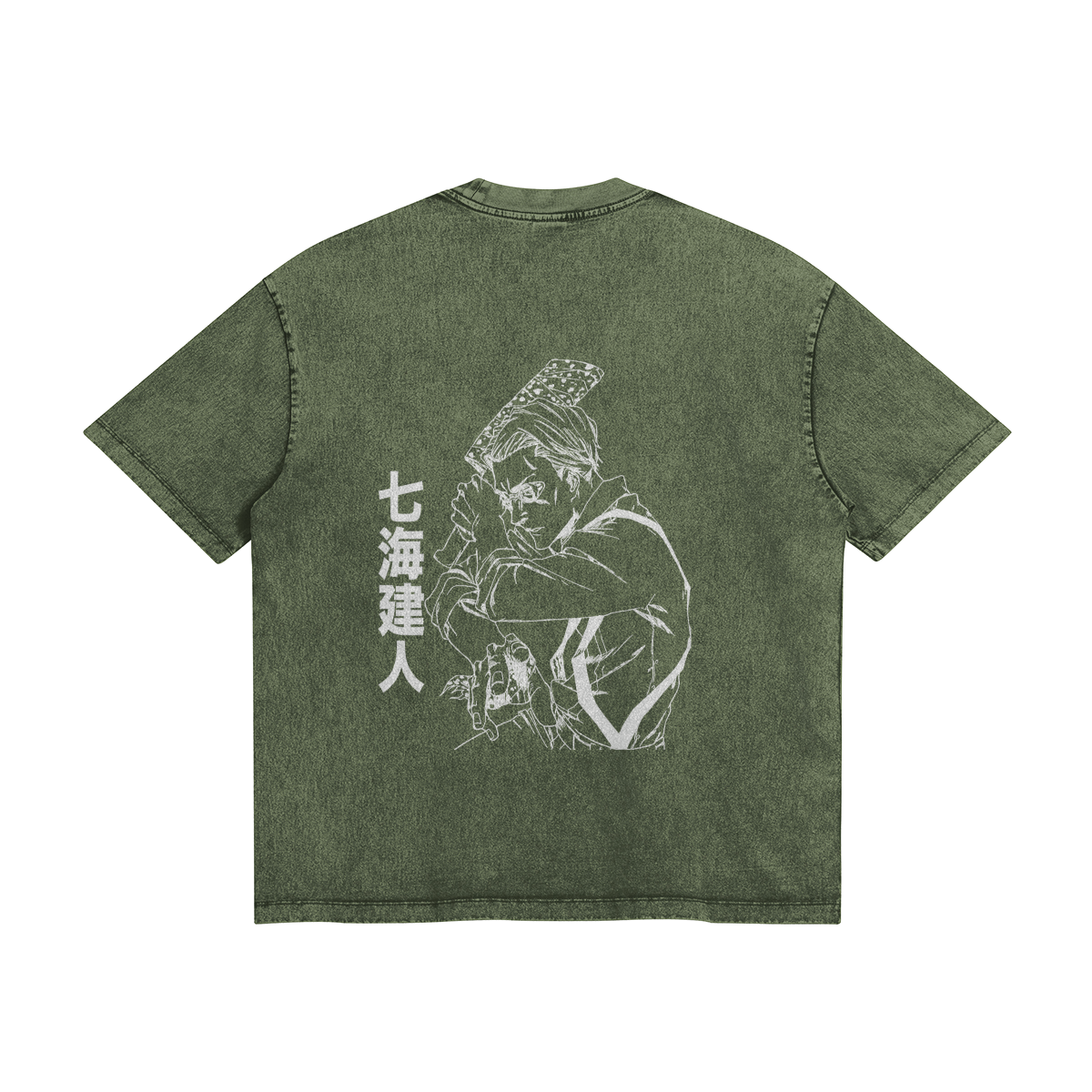 Kento Nanami Stone Wash T-Shirt - Jujutsu Kaisen