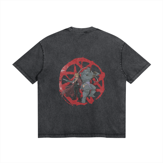 Elric Brothers Stone Wash T-Shirt - Fullmetal Alchemist