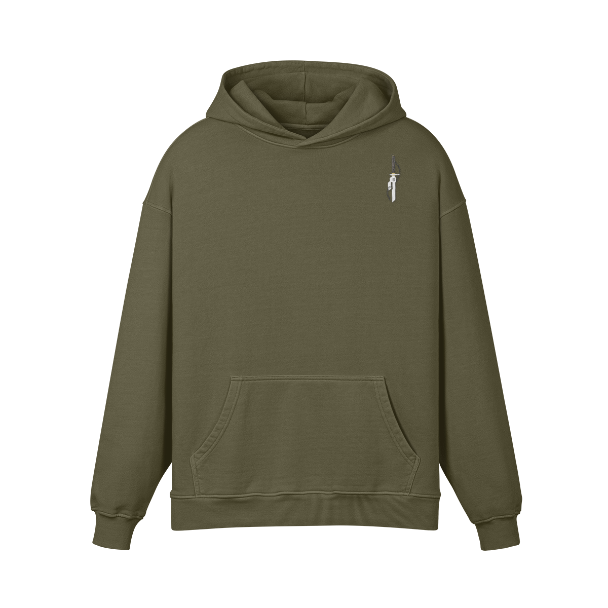 [WV PROJECT]★WANDER UNIVERSE HOODIE Inverted Spear of Heaven Minimalist Stone Wash Hoodie