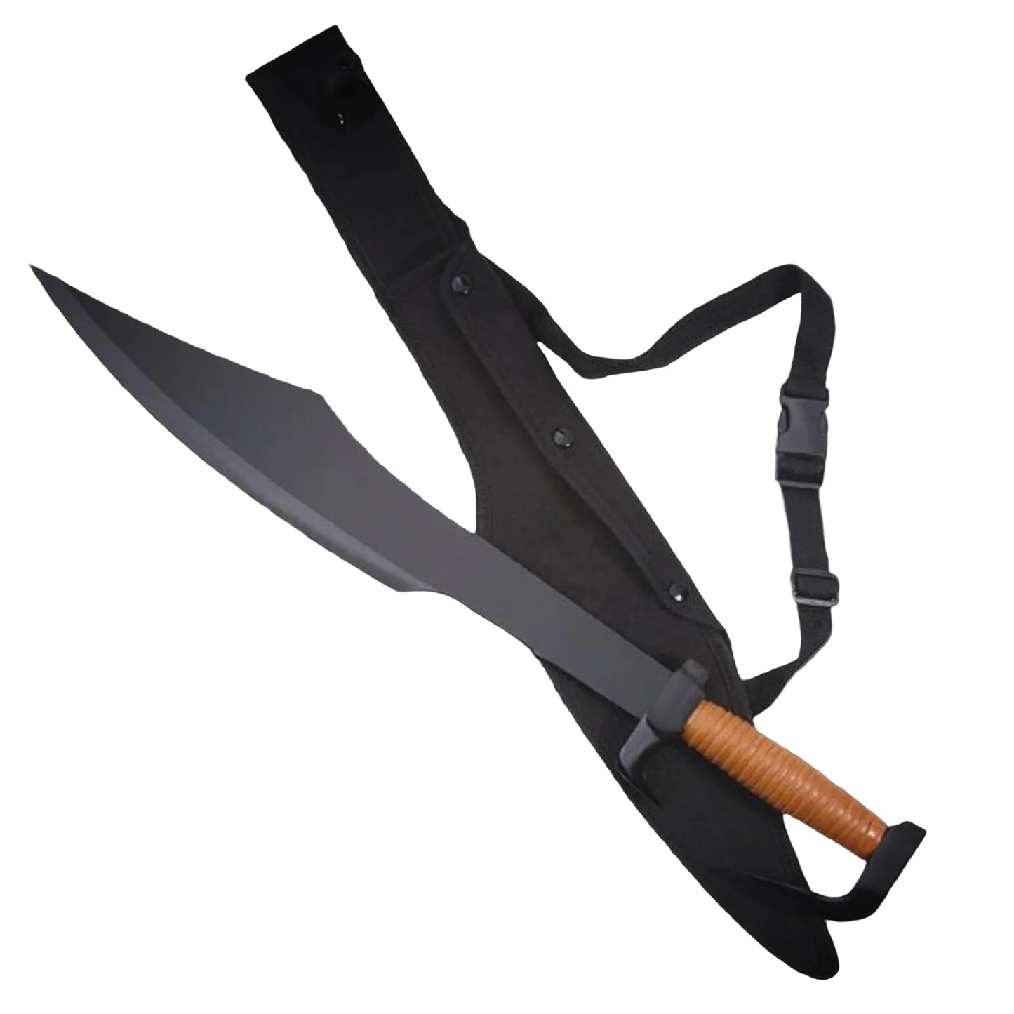 Greek Fighting Spartan War Sword with Black Blade from (Metal)
