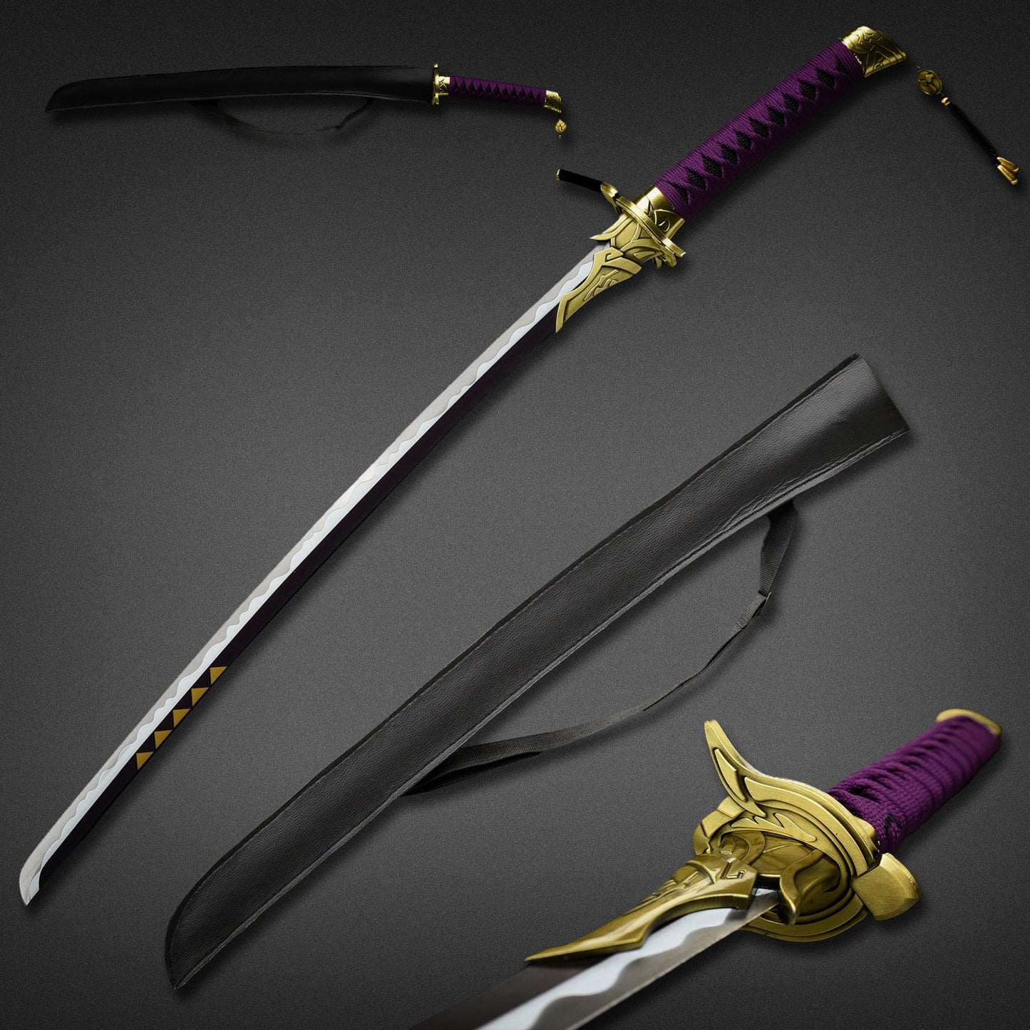 Amenoma Kageuchi Carbon Steel Katana from Genshin Impact (Metal)
