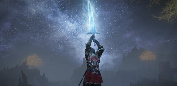 player holding darkmoon greatsword