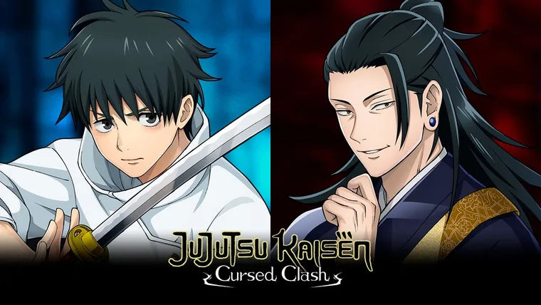 Yuta Okkotsu and Suguru Geto from Jujutsu Kaisen Cursed Clash game artwork