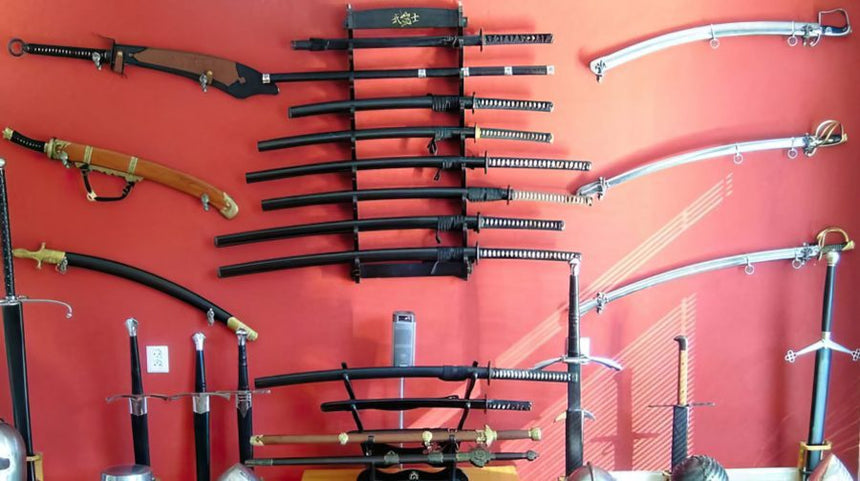 Greatsword Rack How to Display a Katana: Stands, Placement, and Safety Tips – Sword Slice