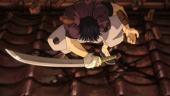 Toji holding the split soul katana