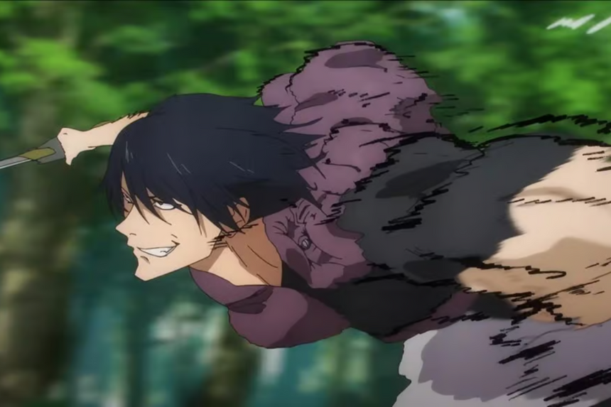 Toji Fushiguro holding the inverted spear of heaven