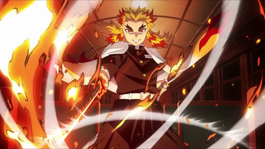 rengoku and his flame katana