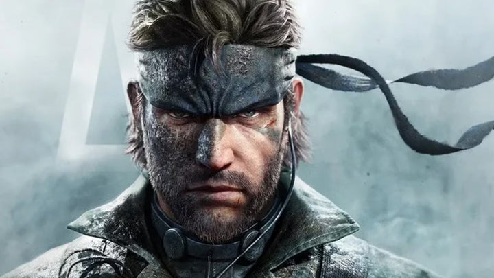 Close-up portrait of a rugged soldier with a tactical headband and earpiece, staring intensely against a smoky gray background.