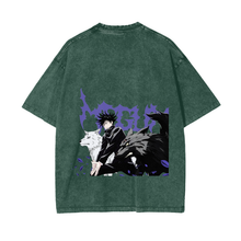 Megumi Fushiguro Demon Dogs Stone Wash T-Shirt - Jujutsu Kaisen