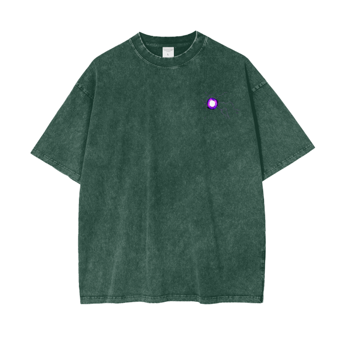 Satoru Gojo Hollow Purple Stone Wash T-Shirt - Jujutsu Kaisen