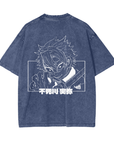 Sanemi Shinazugawa Stone Wash T-Shirt - Demon Slayer