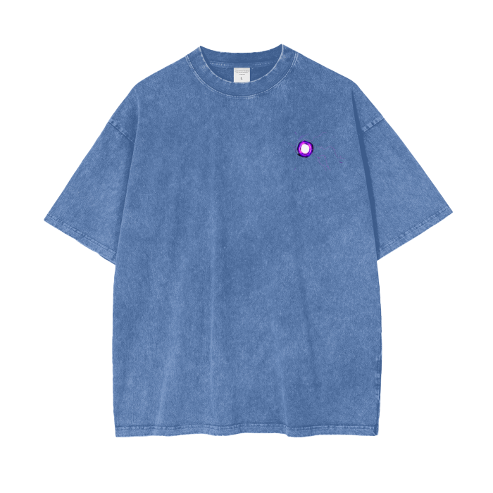 Satoru Gojo Hollow Purple Stone Wash T-Shirt - Jujutsu Kaisen