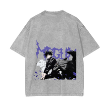 Megumi Fushiguro Demon Dogs Stone Wash T-Shirt - Jujutsu Kaisen