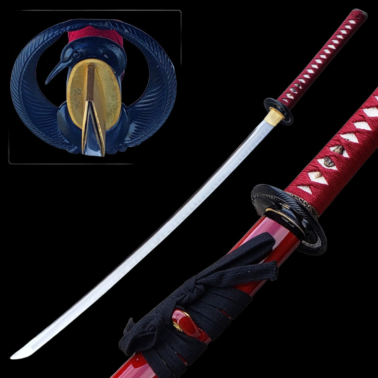 Battle-Ready Scarlet Warrior Katana display image