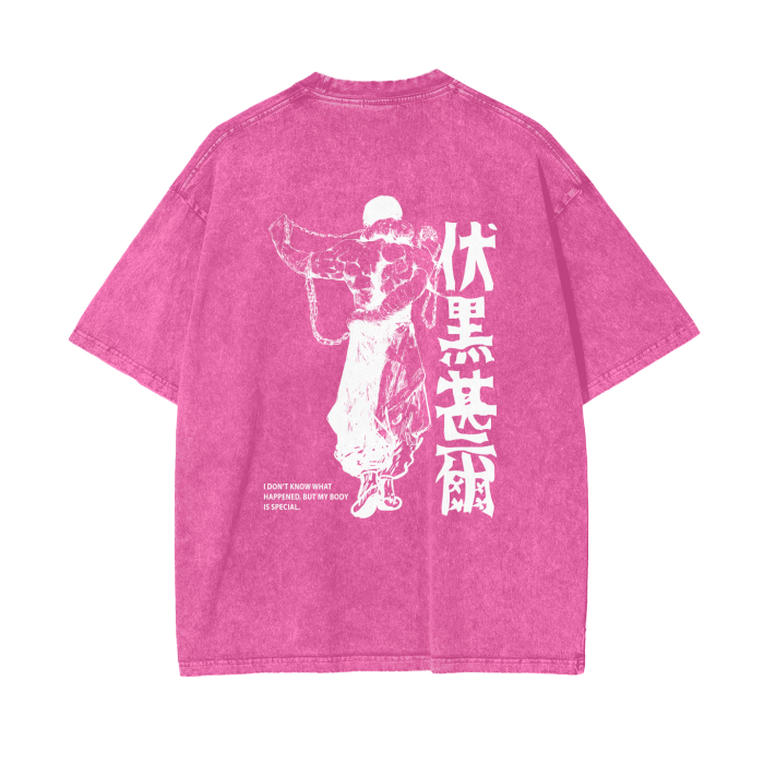 Toji Fushiguro Stone Wash T-Shirt - Jujutsu Kaisen