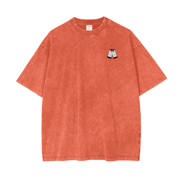 Tanjiro Kamado Minimalist Stone Wash T-Shirt - Demon Slayer