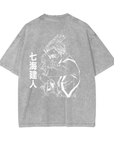 Kento Nanami Stone Wash T-Shirt - Jujutsu Kaisen