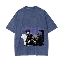 Megumi Fushiguro Demon Dogs Stone Wash T-Shirt - Jujutsu Kaisen