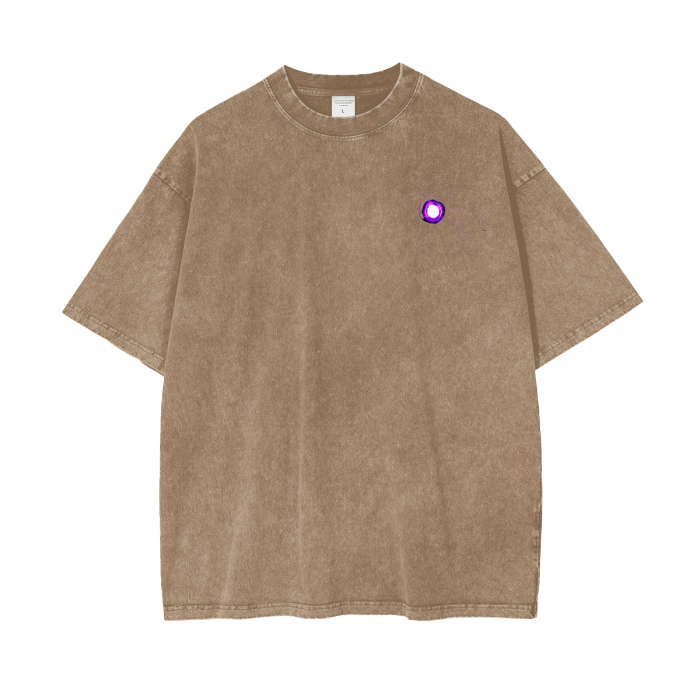 Satoru Gojo Hollow Purple Stone Wash T-Shirt - Jujutsu Kaisen