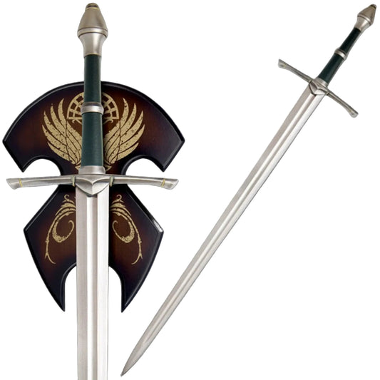 Mysterious Ranger Sword With Plaque - Lord of the Rings display image