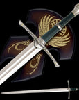 Mysterious Ranger Sword With Plaque - Lord of the Rings display image