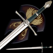 Mysterious Ranger Sword With Plaque - Lord of the Rings display image