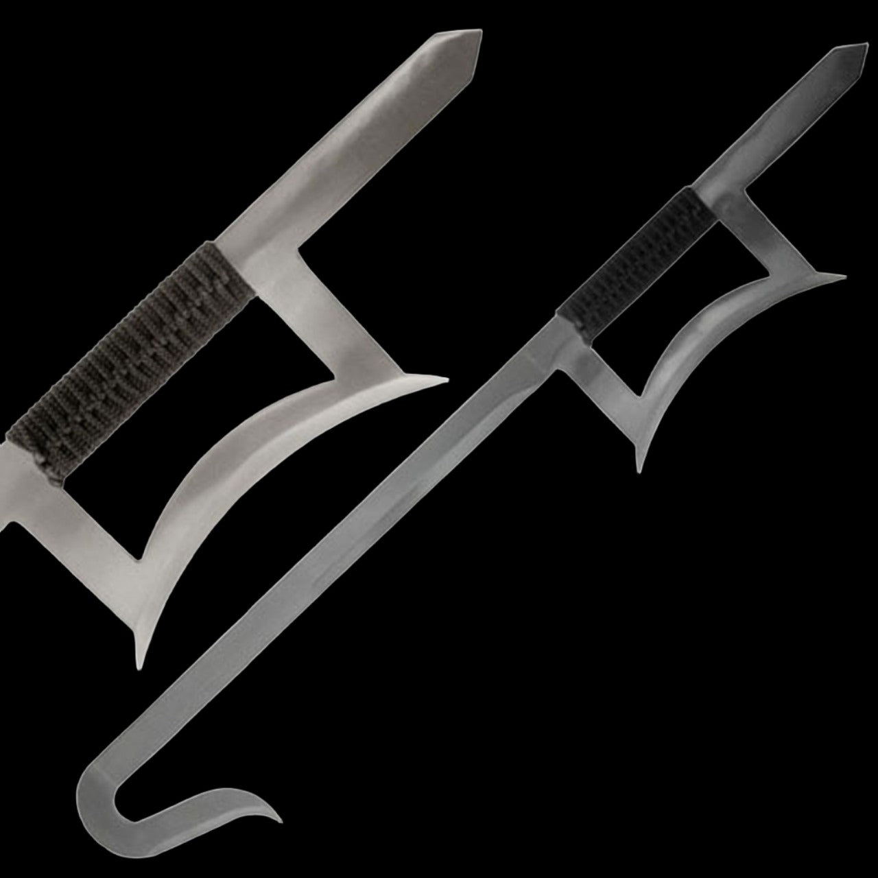 Battle-Ready Chinese Hook Sword Set display image