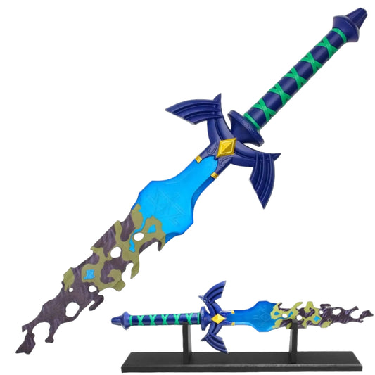 Link Broken Master Sword with Blue Blade - The Legend of Zelda display image