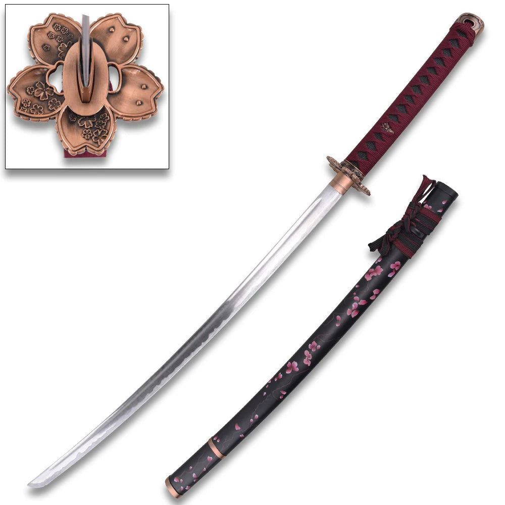Crimson Blossom Katana – Ghost of Tsushima (Carbon Steel)