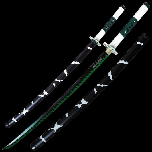 Battle-Ready Sanemi Shinazugawa Nichirin Katana - Demon Slayer (Sharp)