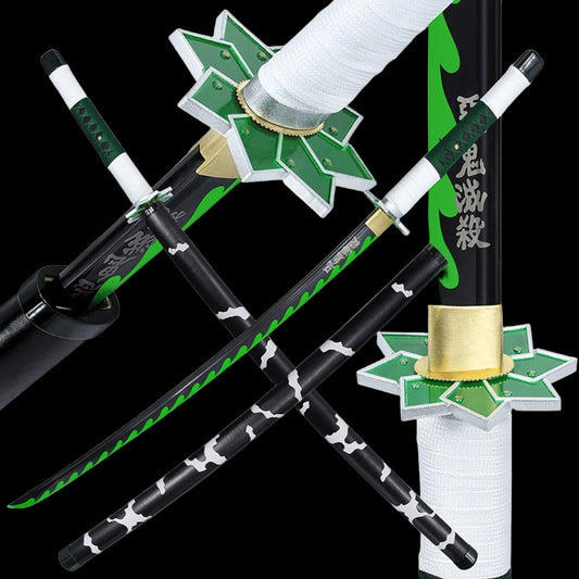 Battle-Ready Sanemi Shinazugawa Nichirin Katana - Demon Slayer (Sharp)